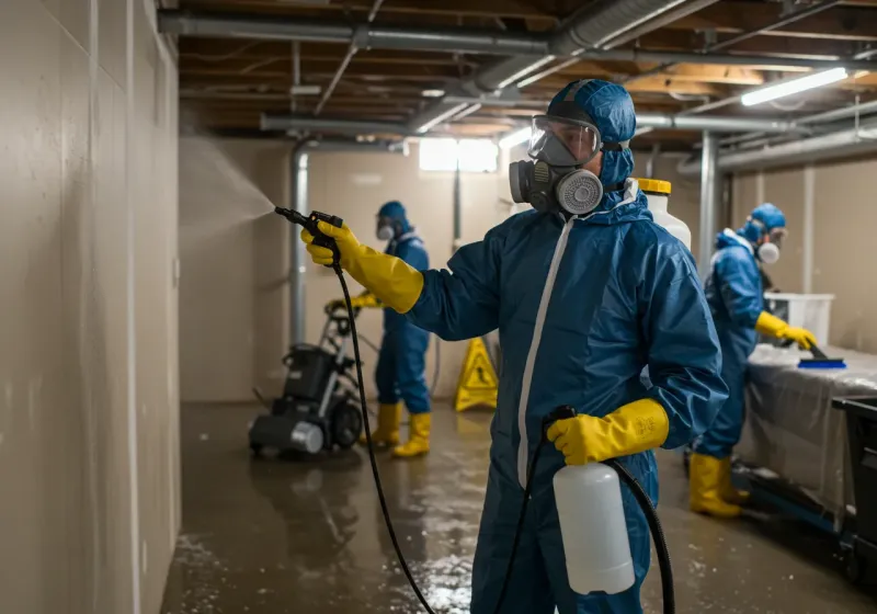 Basement Sanitization and Antimicrobial Treatment process in Mecca, CA